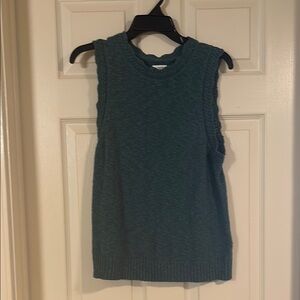 J. Crew Green Sleeveless Knit Top